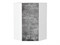 Шкаф верхний угловой Флэт Белый, Temple Stone 2S, 920 В*Ш*Г 920*600*600, фасад ЛДСП  Temple Stone 2S, корпус  Белый ms2510VVT_52665