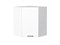 Шкаф верхний угловой Флэт Белый, White In 2S, 720 В*Ш*Г 716*600*600, фасад ЛДСП  White In 2S, корпус  Белый ms2510VVT_55664