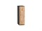 Шкаф верхний бутылочница Флэт Graphite, Wotan Oak 2S, 720, 200 В*Ш*Г 716*200*318, фасад ЛДСП  Wotan Oak 2S, корпус  Graphite ms2510VVT_52556