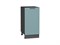 Шкаф нижний с 1-ой дверцей Флэт Graphite, Grey-green In 2S, 400 В*Ш*Г 816*400*478, фасад ЛДСП  Grey-green In 2S, корпус  Graphite ms2510VVT_56946
