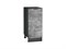 Шкаф нижний с 1-ой дверцей Флэт Graphite, Temple Stone 2S, 350 В*Ш*Г 816*350*478, фасад ЛДСП  Temple Stone 2S, корпус  Graphite ms2510VVT_65191