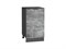 Шкаф нижний с 1-ой дверцей Флэт Graphite, Temple Stone 2S, 450 В*Ш*Г 816*450*478, фасад ЛДСП  Temple Stone 2S, корпус  Graphite ms2510VVT_52709