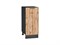 Шкаф нижний с 1-ой дверцей Флэт Graphite, Wotan Oak 2S, 350 В*Ш*Г 816*350*478, фасад ЛДСП  Wotan Oak 2S, корпус  Graphite ms2510VVT_65188