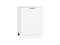 Шкаф нижний с 1-ой дверцей Флэт Белый, White In 2S, 600 В*Ш*Г 816*600*478, фасад ЛДСП  White In 2S, корпус  Белый ms2510VVT_55692