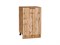 Шкаф нижний с 1-ой дверцей Флэт Дуб Вотан, Wotan Oak 2S, 500 В*Ш*Г 816*500*478, фасад ЛДСП  Wotan Oak 2S, корпус  Дуб Вотан ms2510VVT_62548