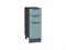 Шкаф нижний с 3-мя ящиками Флэт Graphite, Grey-green In 2S, 300 В*Ш*Г 816*300*478, фасад ЛДСП  Grey-green In 2S, корпус  Graphite ms2510VVT_56967