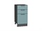 Шкаф нижний с 3-мя ящиками Флэт Graphite, Grey-green In 2S, 400 В*Ш*Г 816*400*478, фасад ЛДСП  Grey-green In 2S, корпус  Graphite ms2510VVT_56968