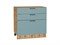 Шкаф нижний с 3-мя ящиками Флэт Дуб Вотан, Grey-green In 2S, 800 В*Ш*Г 816*800*478, фасад ЛДСП  Grey-green In 2S, корпус  Дуб Вотан ms2510VVT_62590