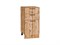 Шкаф нижний с 3-мя ящиками Флэт Дуб Вотан, Wotan Oak 2S, 400 В*Ш*Г 816*400*478, фасад ЛДСП  Wotan Oak 2S, корпус  Дуб Вотан ms2510VVT_62591