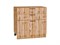 Шкаф нижний с 3-мя ящиками Флэт Дуб Вотан, Wotan Oak 2S, 800 В*Ш*Г 816*800*478, фасад ЛДСП  Wotan Oak 2S, корпус  Дуб Вотан ms2510VVT_62594