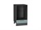 Шкаф нижний под духовку Флэт Graphite, Grey-green In 2S, 450 В*Ш*Г 816*450*476, фасад ЛДСП  Grey-green In 2S, корпус  Graphite ms2510VVT_67105