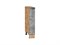 Шкаф нижний бутылочница Флэт Дуб Вотан, Temple Stone 2S, 150 В*Ш*Г 816*150*478, фасад ЛДСП  Temple Stone 2S, корпус  Дуб Вотан ms2510VVT_62507