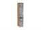 Шкаф пенал с 2-мя дверцами Флэт Дуб Вотан, Temple Stone 2S, 2140, 400 В*Ш*Г 2132*400*574, фасад ЛДСП  Temple Stone 2S, корпус  Дуб Вотан ms2510VVT_62645