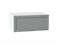 Шкаф верхний горизонтальный глубокий Сканди Белый, Grey Softwood, 800 В*Ш*Г 358*800*576, фасад МДФ  Grey Softwood, корпус  Белый ms2510VVT_45340