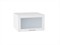 Шкаф верхний горизонтальный остекленный глубокий Сканди Белый, White Softwood, 600 В*Ш*Г 358*600*576, фасад МДФ/Стекло  White Softwood, корпус  Белый ms2510VVT_56131