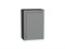 Шкаф верхний с 1-ой дверцей Сканди Graphite, Grey Softwood, 720, 500 В*Ш*Г 716*500*320, фасад МДФ  Grey Softwood, корпус  Graphite ms2510VVT_41350