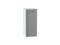 Шкаф верхний с 1-ой дверцей Сканди Белый, Grey Softwood, 720, 300 В*Ш*Г 716*300*320, фасад МДФ  Grey Softwood, корпус  Белый ms2510VVT_41316