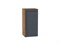 Шкаф верхний с 1-ой дверцей Сканди Дуб Вотан, Graphite Softwood, 720, 350 В*Ш*Г 716*350*320, фасад МДФ  Graphite Softwood, корпус  Дуб Вотан ms2510VVT_65212