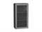 Шкаф верхний с 1-ой остекленной дверцей Сканди Graphite, Grey Softwood, 920, 500 В*Ш*Г 920*500*320, фасад МДФ/Стекло  Grey Softwood, корпус  Graphite ms2510VVT_41497