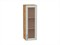 Шкаф верхний с 1-ой остекленной дверцей Сканди Дуб Вотан, Cappuccino Softwood, 920, 300 В*Ш*Г 920*300*320, фасад МДФ/Стекло  Cappuccino Softwood, корпус  Дуб Вотан ms2510VVT_62921