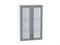 Шкаф верхний с 2-мя остекленными дверцами Сканди Белый, Grey Softwood, 920, 600 В*Ш*Г 920*600*320, фасад МДФ/Стекло  Grey Softwood, корпус  Белый ms2510VVT_41661