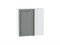 Шкаф верхний прямой угловой Сканди Белый, Grey Softwood, 720 В*Ш*Г 716*700*345, фасад МДФ  Grey Softwood, корпус  Белый ms2510VVT_60294