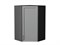 Шкаф верхний угловой Сканди Graphite, Grey Softwood, 920 В*Ш*Г 920*600*600, фасад МДФ  Grey Softwood, корпус  Graphite ms2510VVT_41695