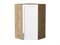 Шкаф верхний угловой Сканди Дуб Вотан, White Silkwood, 920 В*Ш*Г 920*600*600, фасад МДФ  White Silkwood, корпус  Дуб Вотан ms2510VVT_70261
