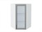 Шкаф верхний угловой остекленный Сканди Белый, Grey Softwood, 920 В*Ш*Г 920*600*600, фасад МДФ/Стекло  Grey Softwood, корпус  Белый ms2510VVT_41716