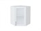 Шкаф верхний угловой остекленный Сканди Белый, White Softwood, 720 В*Ш*Г 716*600*600, фасад МДФ/Стекло  White Softwood, корпус  Белый ms2510VVT_56229