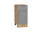 Шкаф нижний с 1-ой дверцей и ящиком Сканди Дуб Вотан, Grey Softwood, 400 В*Ш*Г 816*400*480, фасад МДФ  Grey Softwood, корпус  Дуб Вотан ms2510VVT_63002