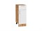 Шкаф нижний с 1-ой дверцей и ящиком Сканди Дуб Вотан, White Softwood, 300 В*Ш*Г 816*300*480, фасад МДФ  White Softwood, корпус  Дуб Вотан ms2510VVT_62994
