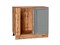 Шкаф нижний угловой Сканди Дуб Вотан, Grey Softwood В*Ш*Г 816*890*480, фасад МДФ  Grey Softwood, корпус  Дуб Вотан ms2510VVT_63068