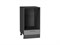 Шкаф нижний под духовку Сканди Graphite, Grey Softwood, 450 В*Ш*Г 816*450*476, фасад МДФ  Grey Softwood, корпус  Graphite ms2510VVT_67120