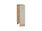 Шкаф нижний бутылочница Сканди Дуб Вотан, Cappuccino Softwood, 200 В*Ш*Г 816*200*480, фасад МДФ  Cappuccino Softwood, корпус  Дуб Вотан ms2510VVT_62985