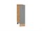 Шкаф нижний бутылочница Сканди Дуб Вотан, Grey Softwood, 200 В*Ш*Г 816*200*480, фасад МДФ  Grey Softwood, корпус  Дуб Вотан ms2510VVT_62987