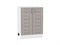 Кухонный гарнитур модульный Лофт-05 В*Ш*Г 2140*1800*600, фасад МДФ  Super White/Cappuccino Veralinga, корпус  Белый, столешница  Антарес ms2510VVT_60733