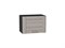 Шкаф верхний горизонтальный Лофт Graphite, Cappuccino Veralinga, 500 В*Ш*Г 358*500*320, фасад МДФ  Cappuccino Veralinga, корпус  Graphite ms2510VVT_39789