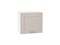 Шкаф верхний горизонтальный Лофт Белый, Cream Silk, 460, 500 В*Ш*Г 458*500*320, фасад МДФ  Cream Silk, корпус  Белый ms2510VVT_71737
