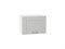 Шкаф верхний горизонтальный Лофт Белый, Grey Silk, 360, 500 В*Ш*Г 358*500*320, фасад МДФ  Grey Silk, корпус  Белый ms2510VVT_69539