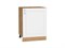 Шкаф нижний с 1-ой дверцей Лофт Дуб Вотан, White Silk, 600 В*Ш*Г 816*600*480, фасад МДФ  White Silk, корпус  Дуб Вотан ms2510VVT_63353