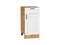 Шкаф нижний с 1-ой дверцей и ящиком Лофт Дуб Вотан, Super White, 400 В*Ш*Г 816*400*478, фасад МДФ  Super White, корпус  Дуб Вотан ms2510VVT_63344