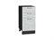 Шкаф нижний с 3-мя ящиками Лофт Graphite, Nordic Oak, 400 В*Ш*Г 816*400*480, фасад МДФ  Nordic Oak, корпус  Graphite ms2510VVT_36079