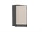 Шкаф нижний торцевой Лофт Graphite, Cream Silk В*Ш*Г 816*296*554, фасад МДФ  Cream Silk, корпус  Graphite ms2510VVT_71601