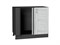 Шкаф нижний угловой Лофт Graphite, Nordic Oak В*Ш*Г 816*890*480, фасад МДФ  Nordic Oak, корпус  Graphite ms2510VVT_39545