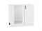 Шкаф нижний угловой Лофт Белый, Super White В*Ш*Г 816*890*480, фасад МДФ  Super White, корпус  Белый ms2510VVT_55565