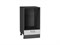 Шкаф нижний под духовку Лофт Graphite, Nordic Oak, 450 В*Ш*Г 816*450*476, фасад МДФ  Nordic Oak, корпус  Graphite ms2510VVT_67129