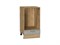Шкаф нижний под духовку Лофт Дуб Вотан, Cappuccino Veralinga, 450 В*Ш*Г 816*450*476, фасад МДФ  Cappuccino Veralinga, корпус  Дуб Вотан ms2510VVT_67131