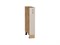 Шкаф нижний бутылочница Лофт Дуб Вотан, Cream Silk, 150 В*Ш*Г 816*150*480, фасад МДФ  Cream Silk, корпус  Дуб Вотан ms2510VVT_71532