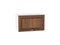 Шкаф верхний горизонтальный Шале Белый, Brown Dreamline, 600 В*Ш*Г 358*600*320, фасад МДФ  Brown Dreamline, корпус  Белый ms2510VVT_53734